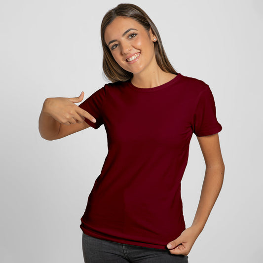 Maroon - Women T-shirt The Mean Indian Store