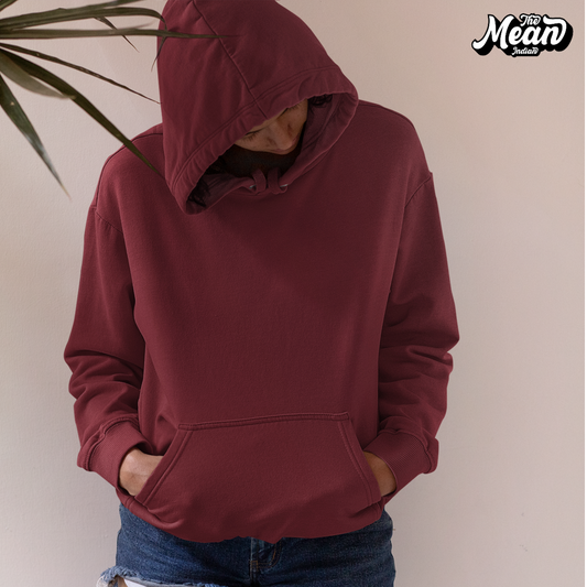 Maroon women's hoodie (Unisex) The Mean Indian Store