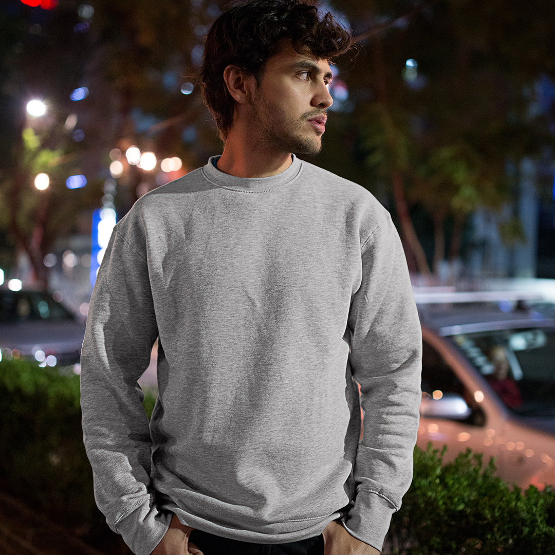 Melange Grey Men's Sweatshirt The Mean Indian Store