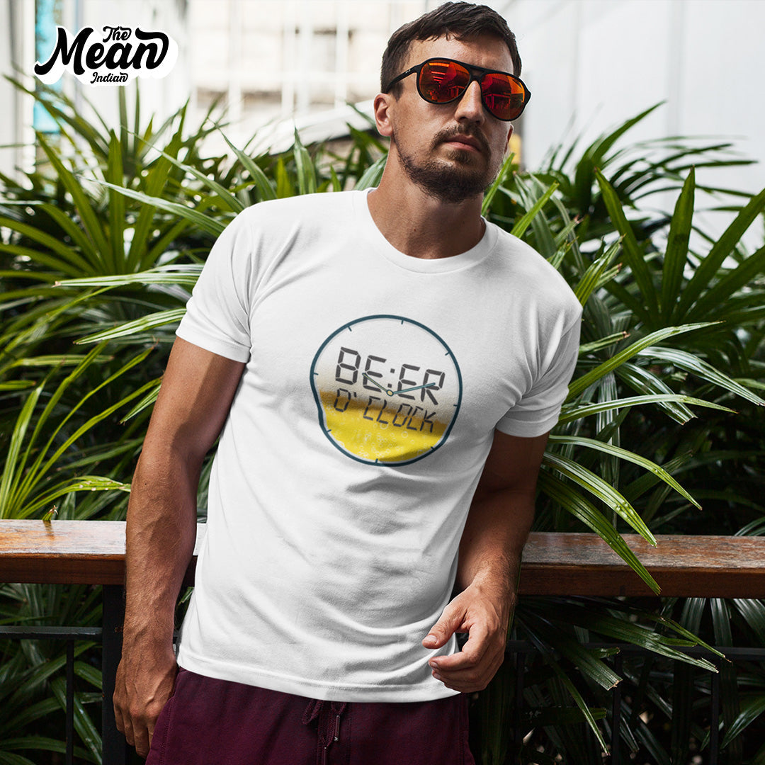 Men's Beer O Clock T-shirt The Mean Indian Store