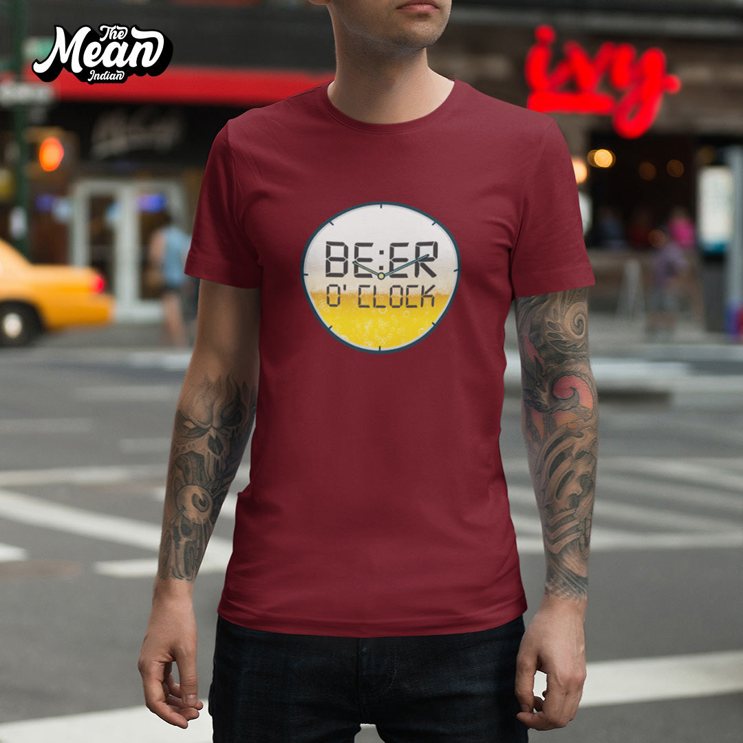 Men's Beer O Clock T-shirt The Mean Indian Store