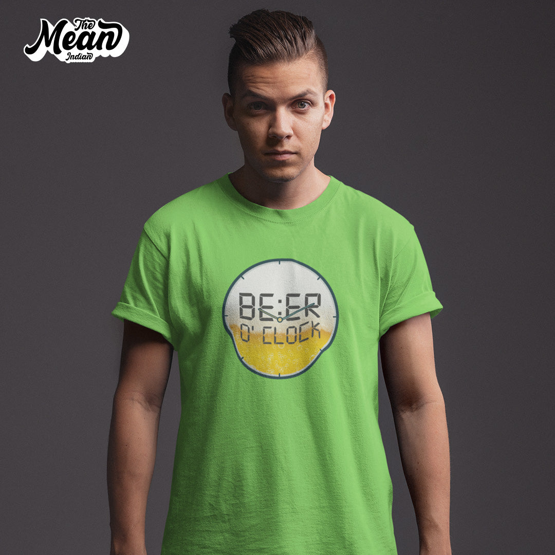 Men's Beer O Clock T-shirt The Mean Indian Store