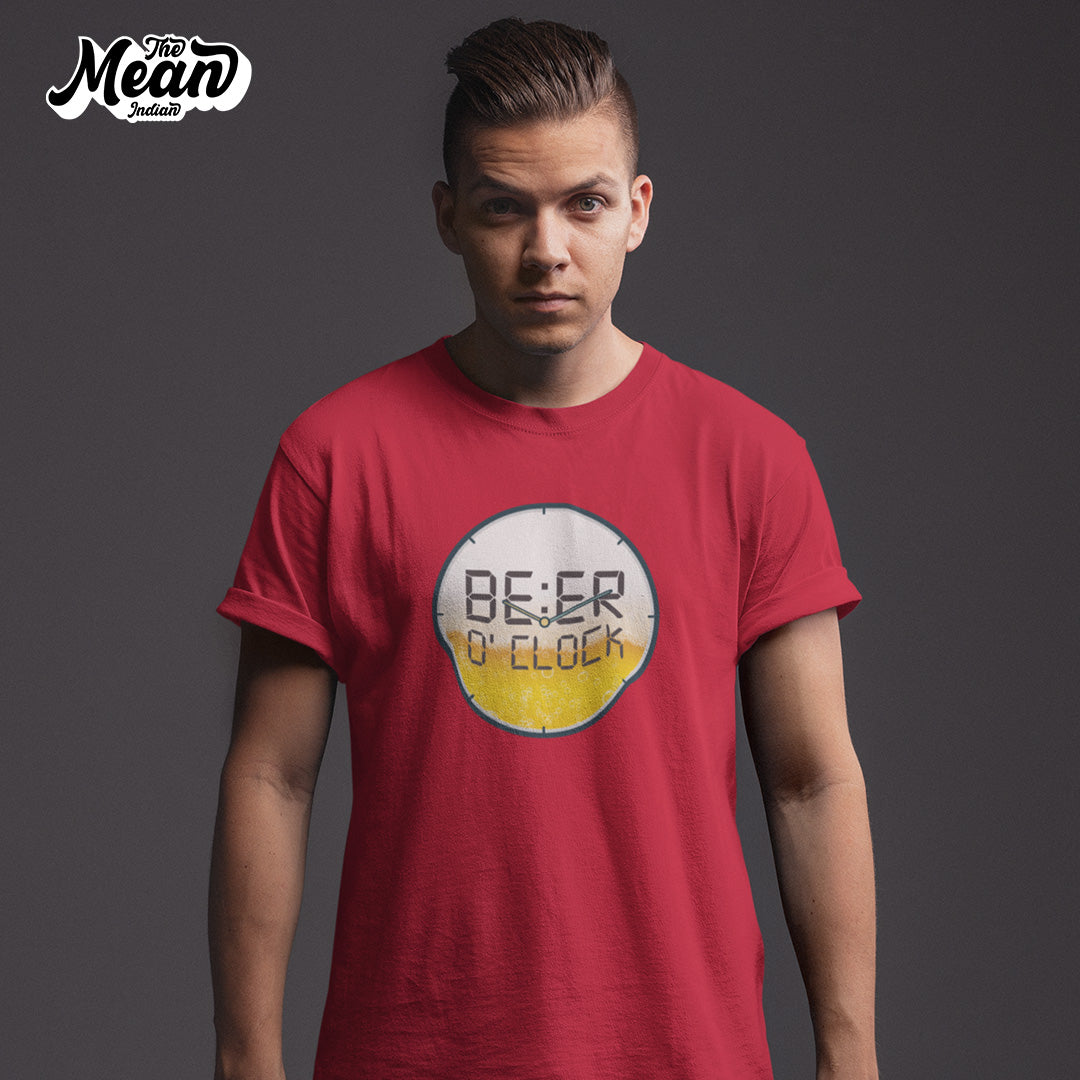 Men's Beer O Clock T-shirt The Mean Indian Store