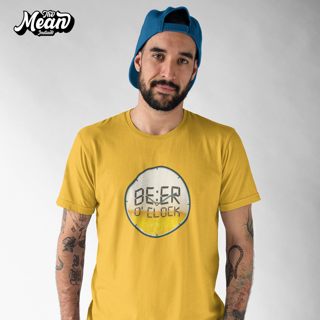 Men's Beer O Clock T-shirt The Mean Indian Store