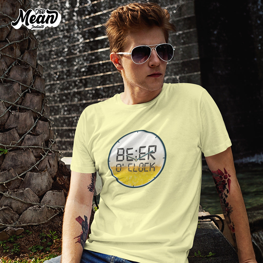 Men's Beer O Clock T-shirt The Mean Indian Store