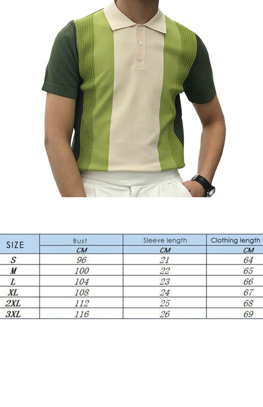 Men's Lapel Short Sleeve Slim Polo Shirt T-Shirt The Mean Indian Store