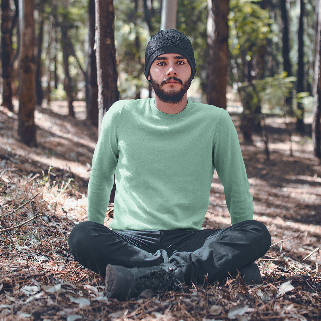 Men's Mint Green Sweatshirt The Mean Indian Store