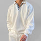 Men's solid color lapel loose long-sleeved POLO shirt The Mean Indian Store