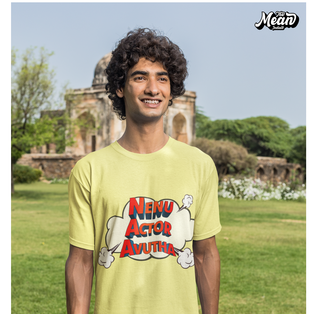 Nenu Actor Avutha - Men's Telugu T-shirt The Mean Indian Store
