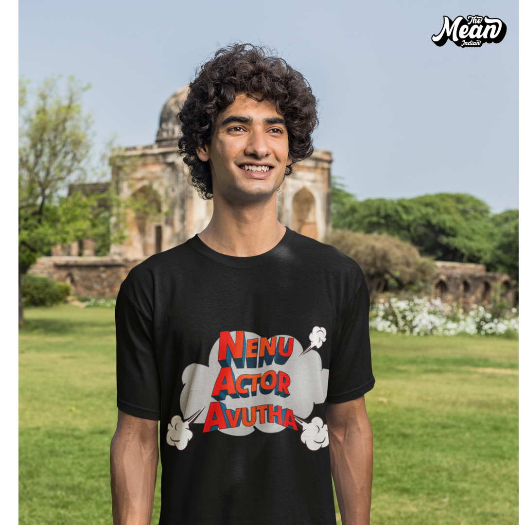 Nenu Actor Avutha - Men's Telugu T-shirt The Mean Indian Store