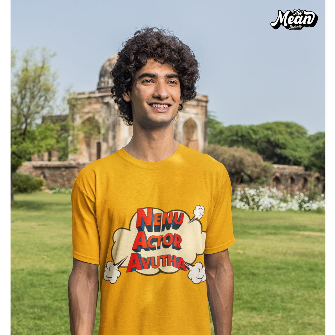 Nenu Actor Avutha - Men's Telugu T-shirt The Mean Indian Store