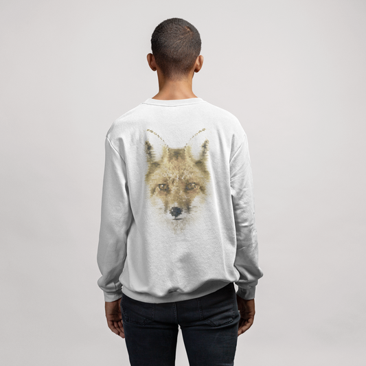 Polygonal Fox Oversized Sweatshirt The Mean Indian Store