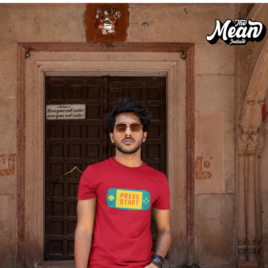 Press Start - Boring Men's T-shirt The Mean Indian Store