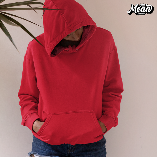 Red women's Hoodie (Unisex) The Mean Indian Store