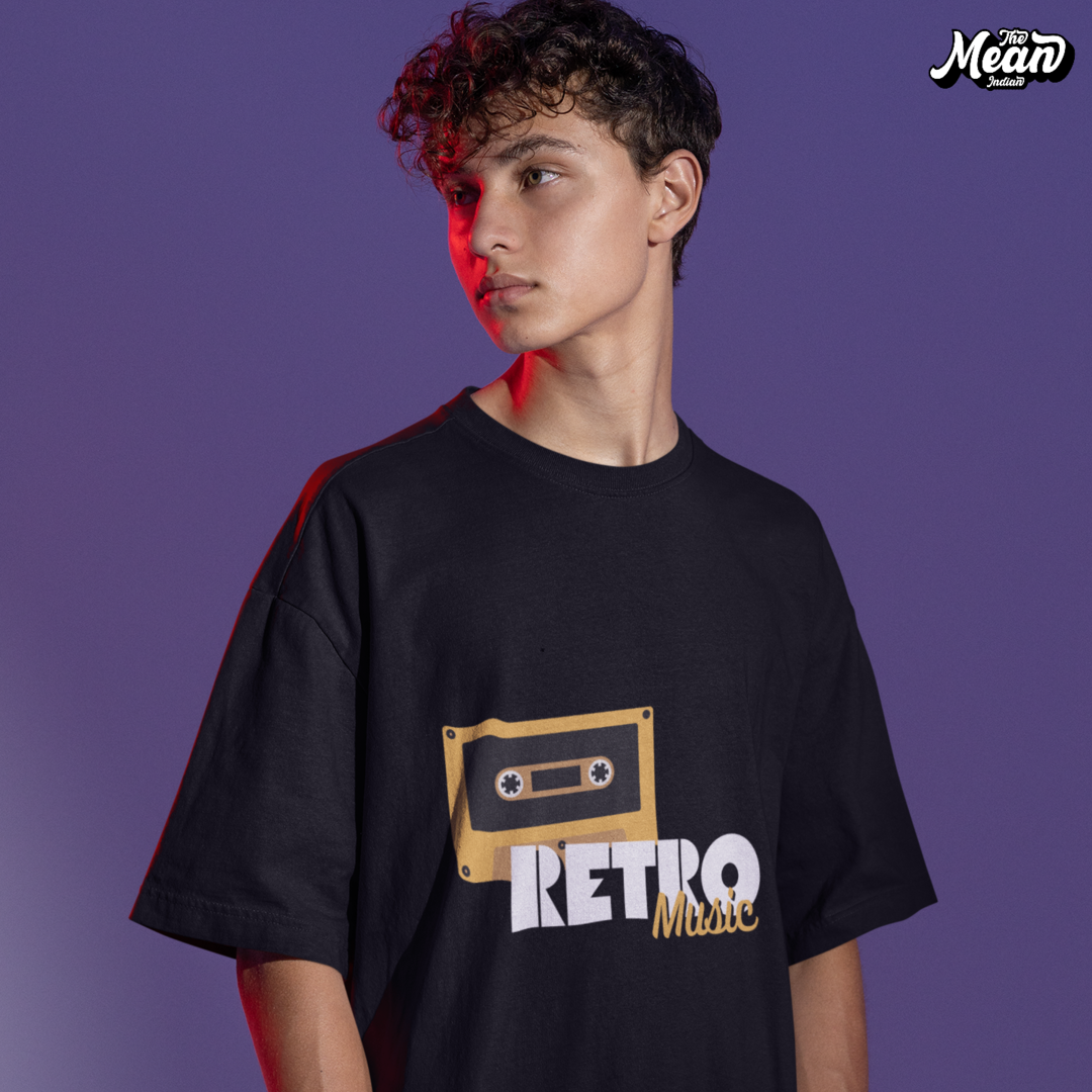 Retro Music - Oversized T-shirt The Mean Indian Store