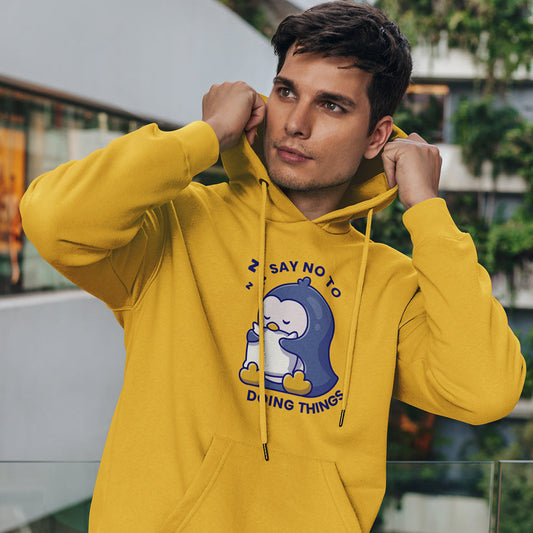 Say no to doing things - Men Hoodie The Mean Indian Store