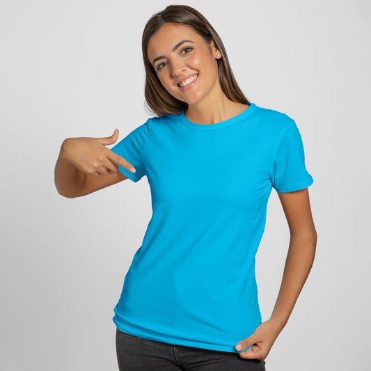 Sky Blue - Women T-shirt The Mean Indian Store