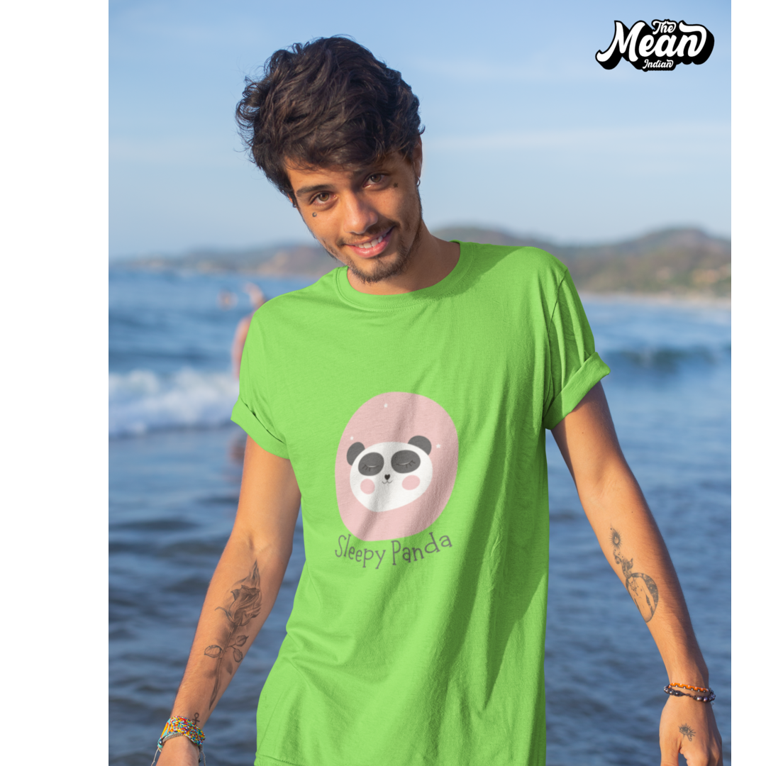 Sleepy Panda - Boring Men's T-shirt The Mean Indian Store