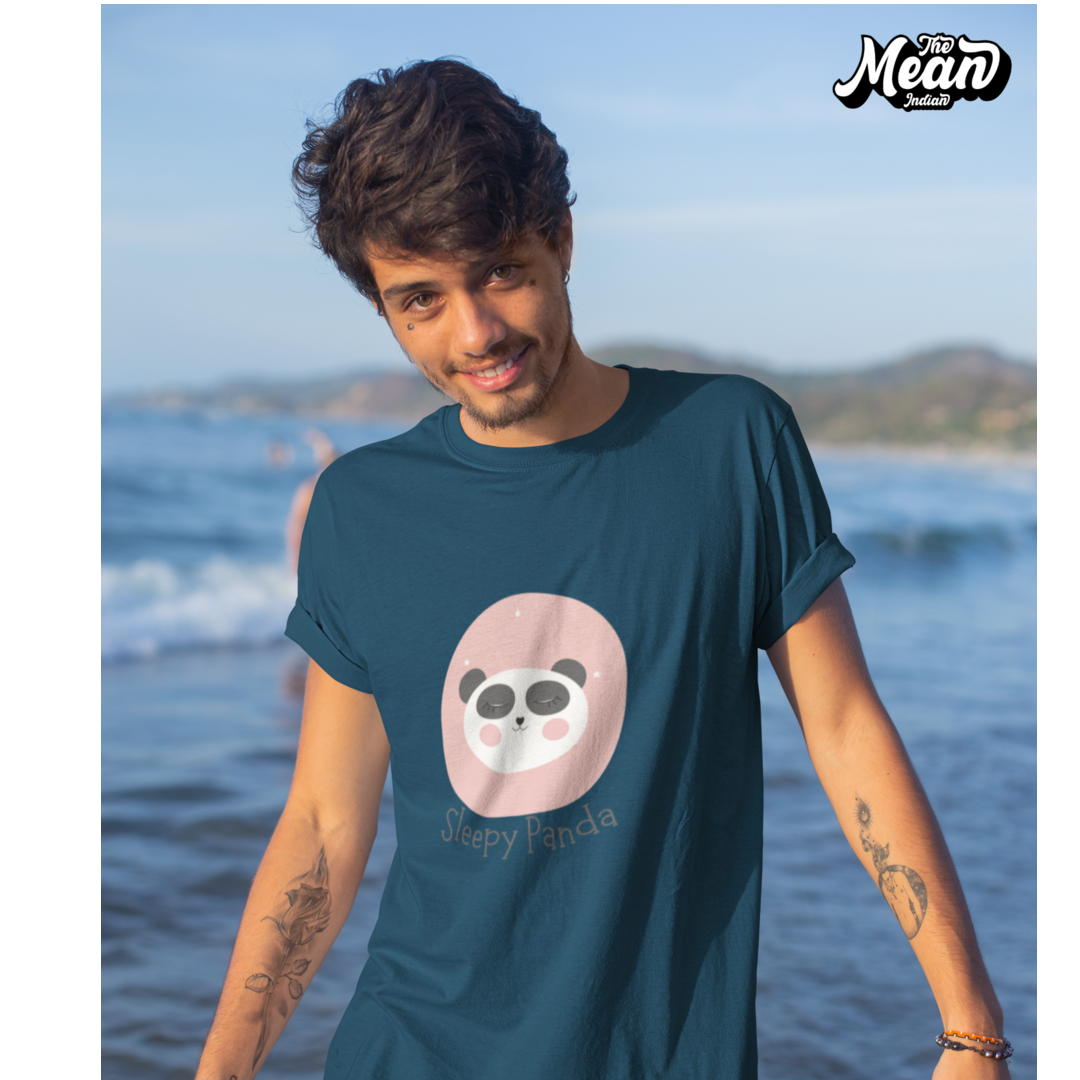 Sleepy Panda - Boring Men's T-shirt The Mean Indian Store