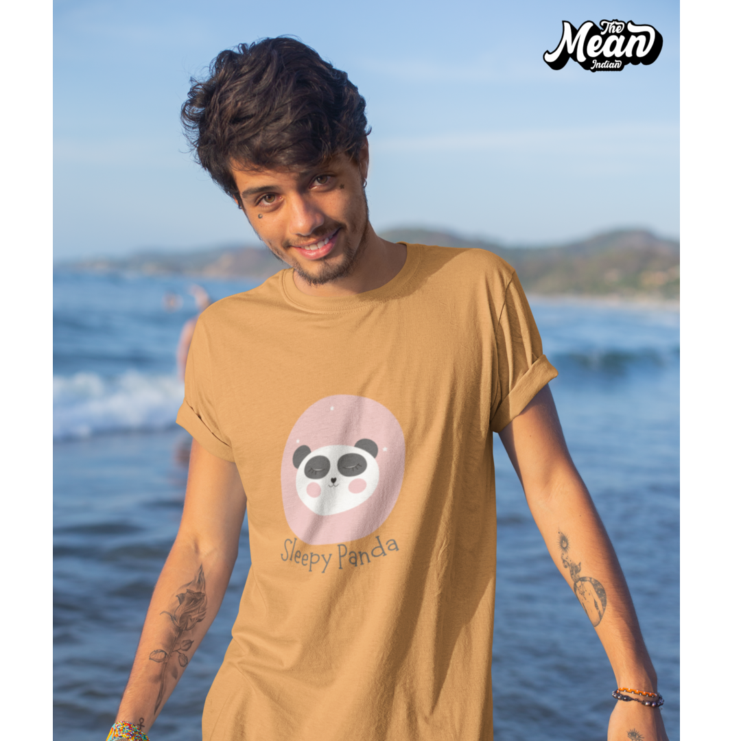 Sleepy Panda - Boring Men's T-shirt The Mean Indian Store