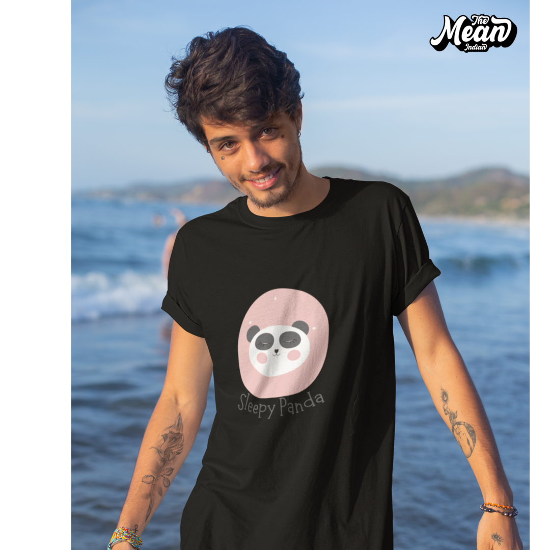 Sleepy Panda - Boring Men's T-shirt The Mean Indian Store