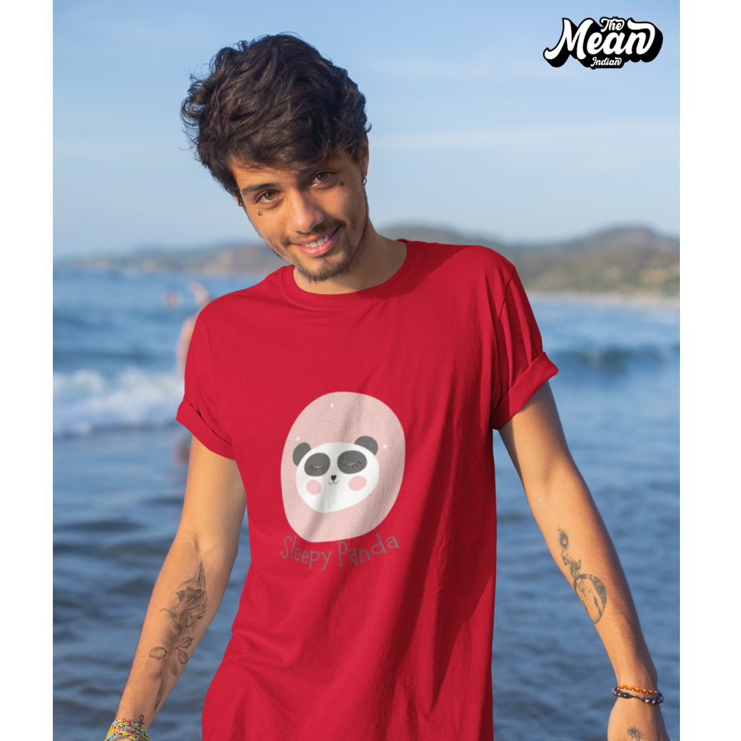 Sleepy Panda - Boring Men's T-shirt The Mean Indian Store