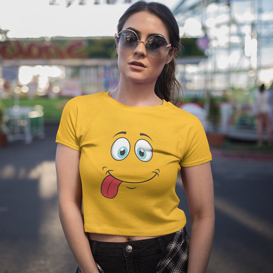 Smiley - Crop Top The Mean Indian Store