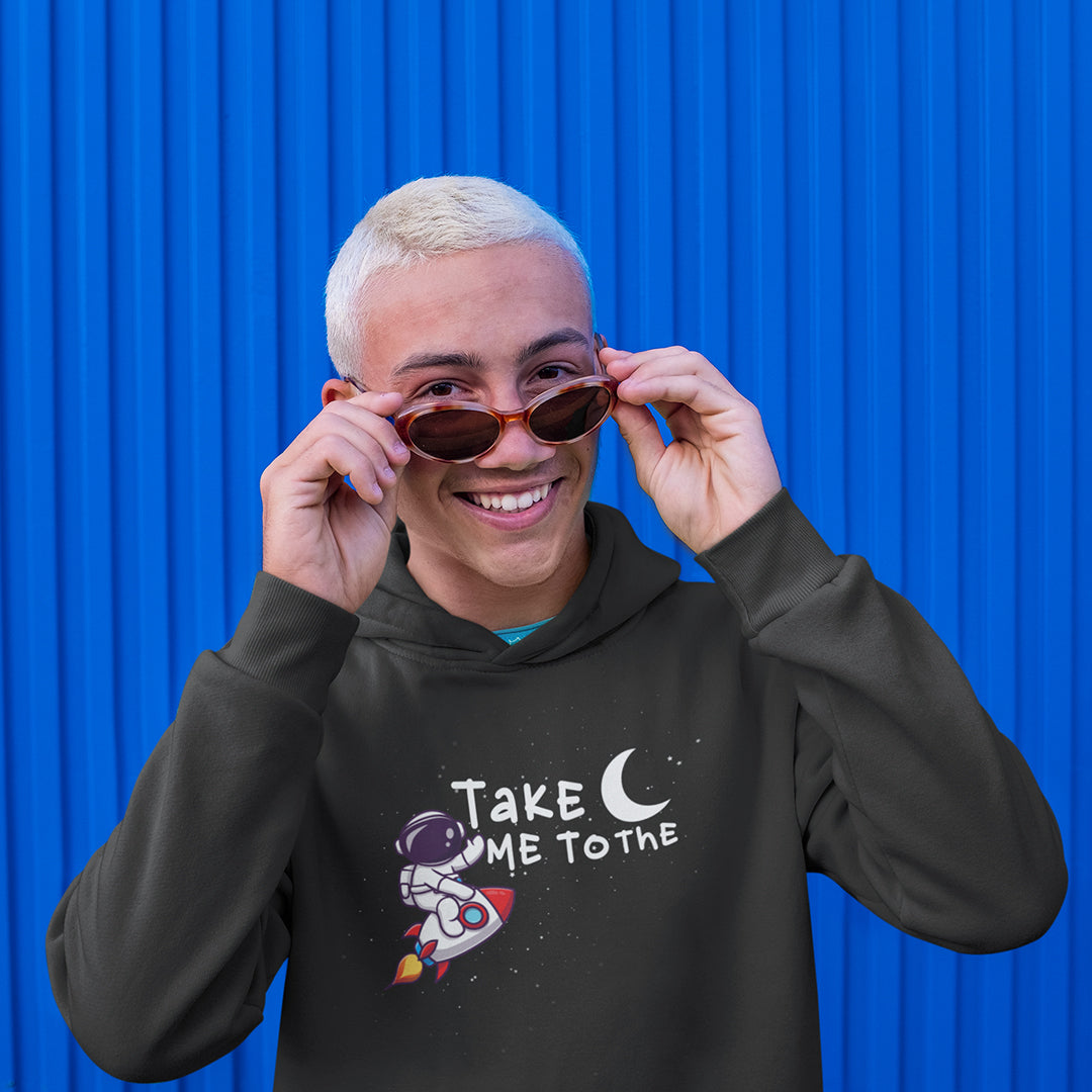 Take Me To The Moon - Men Hoodie The Mean Indian Store