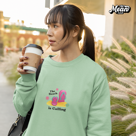 The Beach is Calling - Women's Sweatshirt (Unisex) The Mean Indian Store