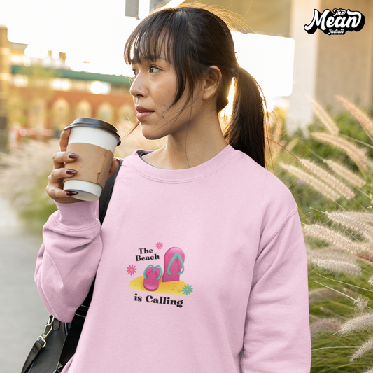 The Beach is Calling - Women's Sweatshirt (Unisex) The Mean Indian Store