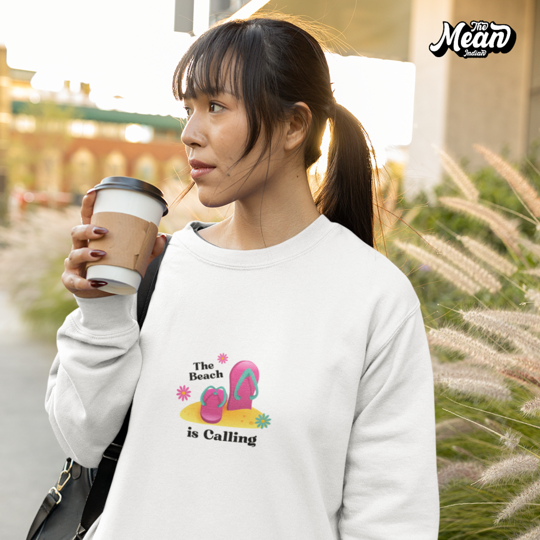 The Beach is Calling - Women's Sweatshirt (Unisex) The Mean Indian Store