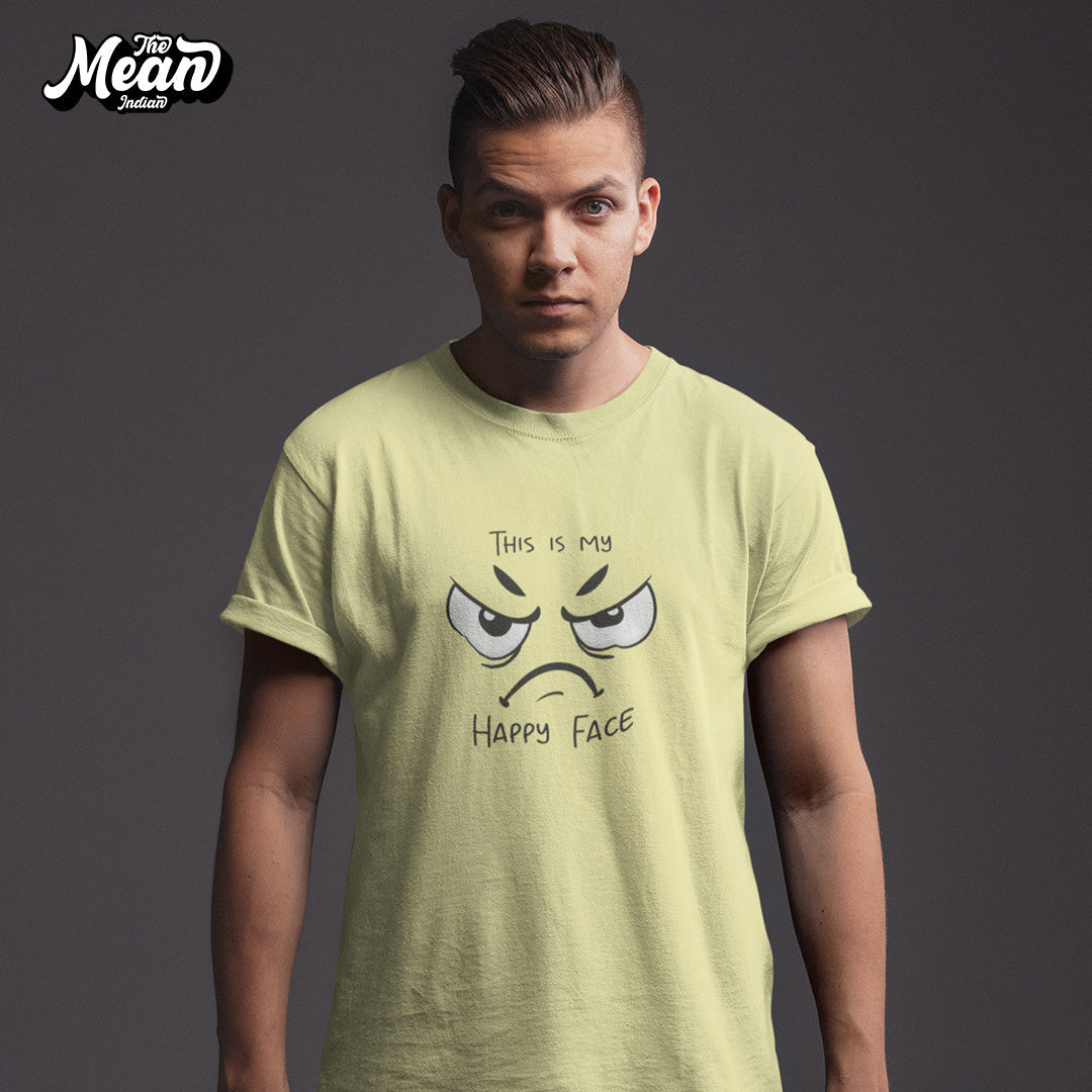 This is My Happy Face - Men's T-shirt The Mean Indian Store