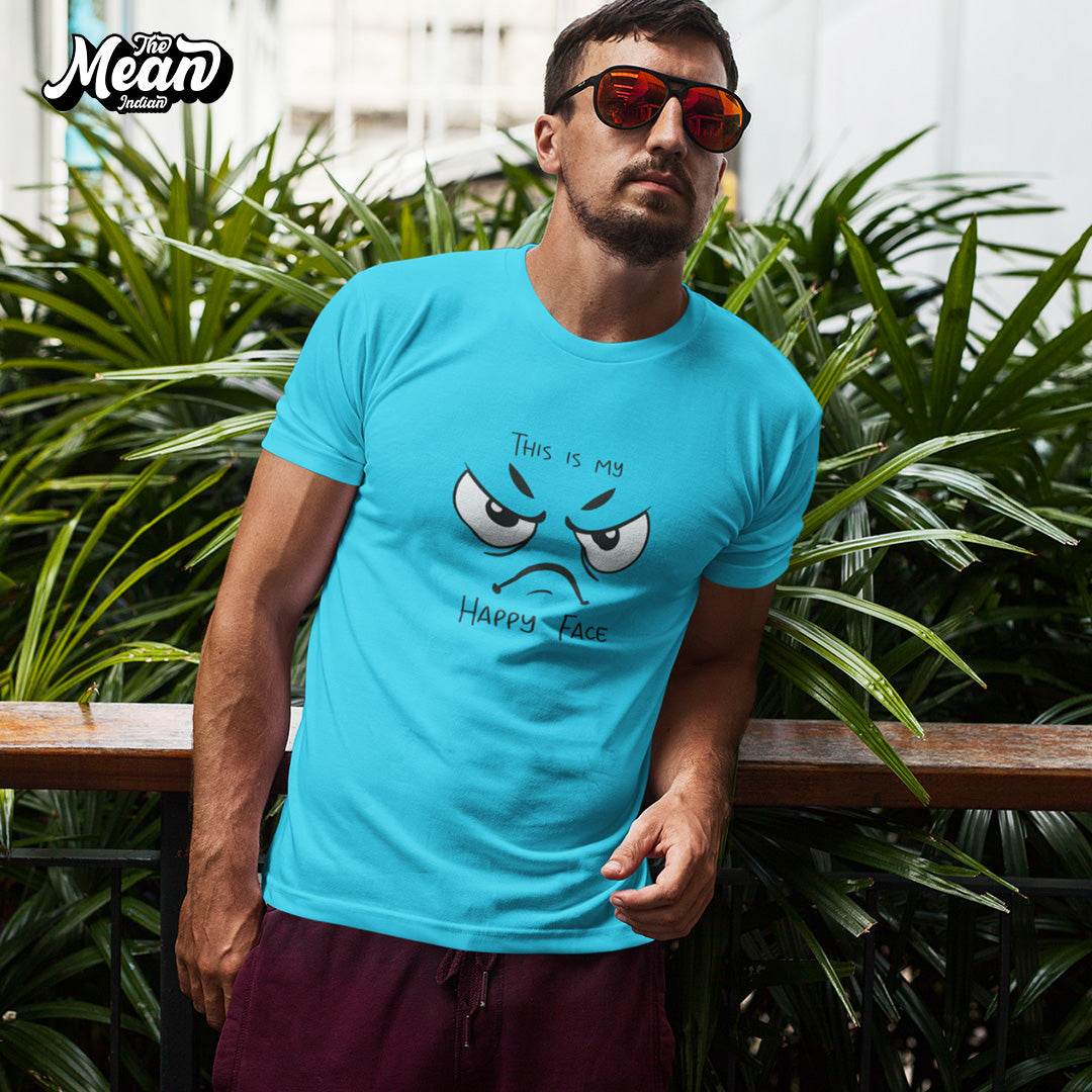 This is My Happy Face - Men's T-shirt The Mean Indian Store