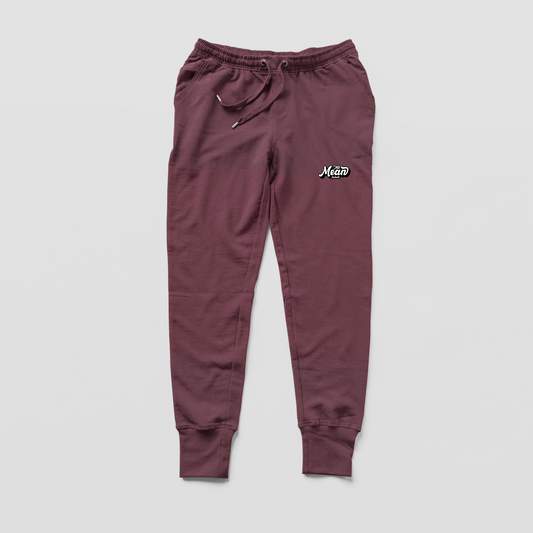 Unisex Maroon Joggers The Mean Indian Store