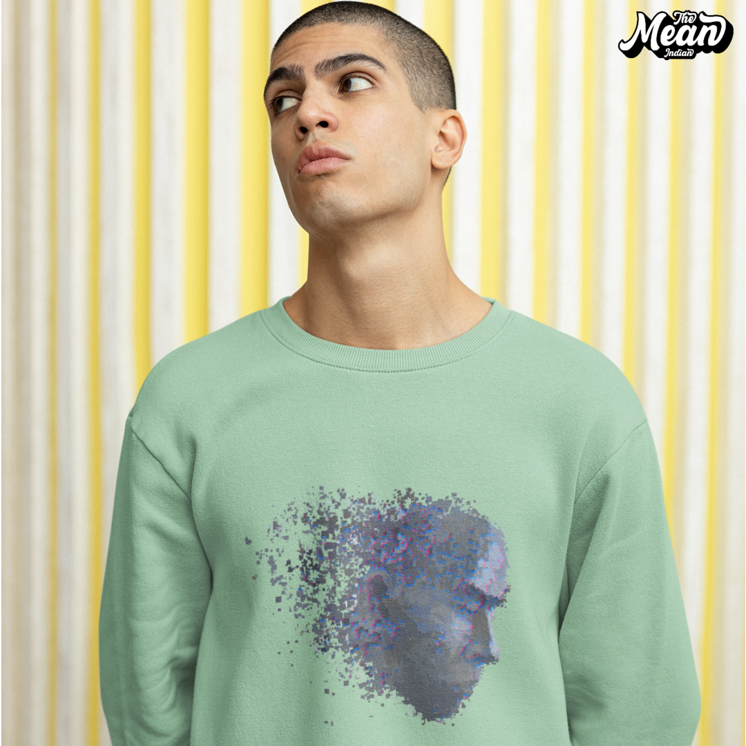 VR Face - Men's Mint Green Sweatshirt The Mean Indian Store