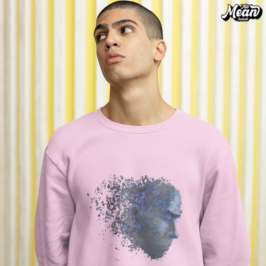 VR Face - Men's Pink Sweatshirt The Mean Indian Store