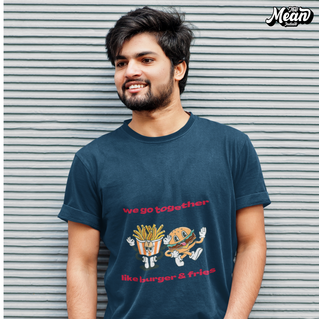 We go together like burger & fries - Boring Men's T-shirt The Mean Indian Store