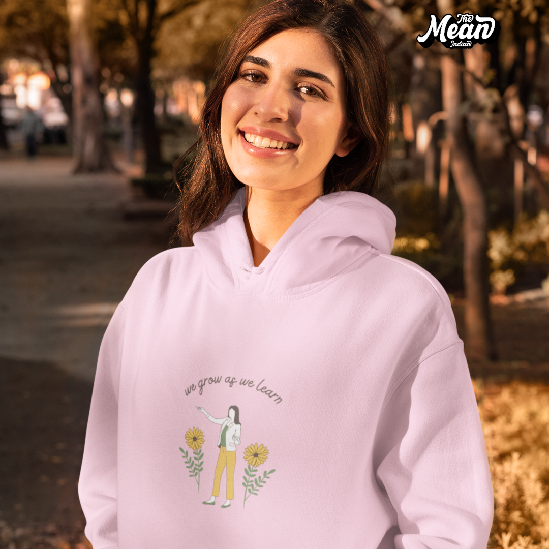 We grow as we learn - Women's Hoodie (Unisex) The Mean Indian Store