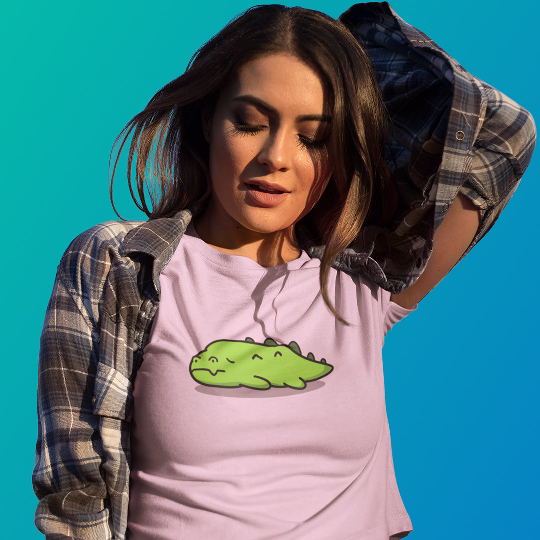 Women's Cute Crocodile Crop Top The Mean Indian Store